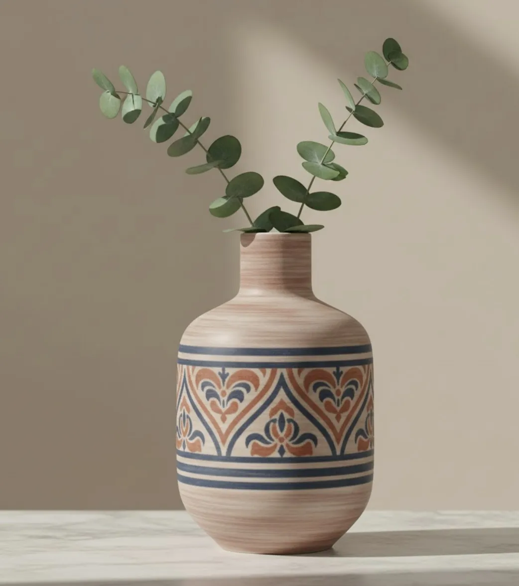 Gold Textured Designer Vase